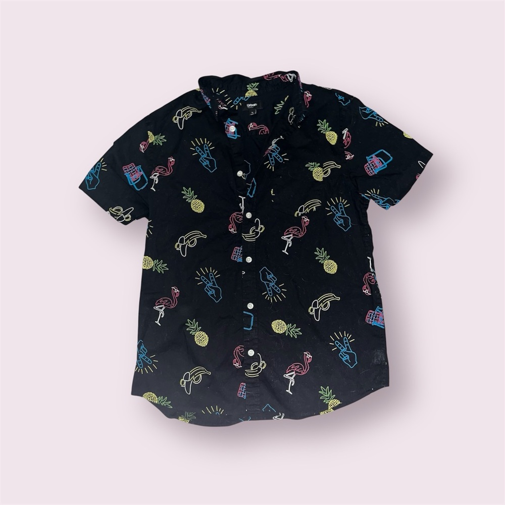 Men's Short Sleeve Button Up